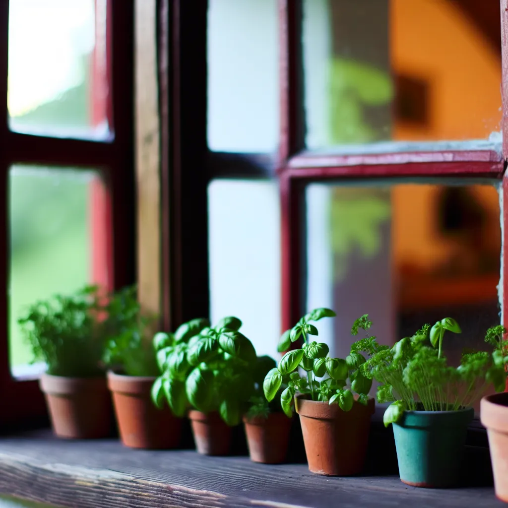 Kitchen herb garden